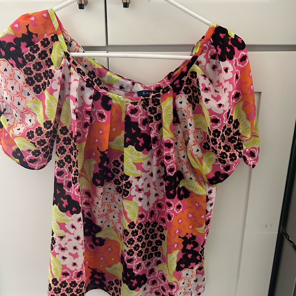 Floral Women's Top - Kaari Blue